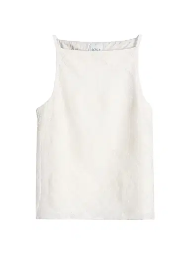 Misa Los Angeles Women's Prisha Jacquard Boxy Sleeveless Top - Floral Medallion - Size Large | Thumbnail 1 Misa Los Angeles Women's Prisha Jacquard Boxy Sleeveless Top - Floral Medallion - Size Large | Thumbnail 1