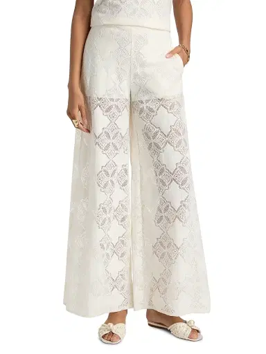 Misa Los Angeles Women's Ravi Jacquard Lace Wide-Leg Pants - Floral Medallion - Size XL | Thumbnail 3 Misa Los Angeles Women's Ravi Jacquard Lace Wide-Leg Pants - Floral Medallion - Size XL | Thumbnail 3