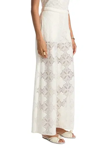 Misa Los Angeles Women's Ravi Jacquard Lace Wide-Leg Pants - Floral Medallion - Size XL | Thumbnail 4 Misa Los Angeles Women's Ravi Jacquard Lace Wide-Leg Pants - Floral Medallion - Size XL | Thumbnail 4