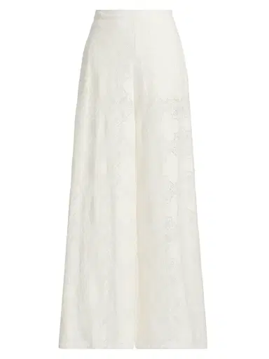 Misa Los Angeles Women's Ravi Jacquard Lace Wide-Leg Pants - Floral Medallion - Size XL | Thumbnail 1 Misa Los Angeles Women's Ravi Jacquard Lace Wide-Leg Pants - Floral Medallion - Size XL | Thumbnail 1
