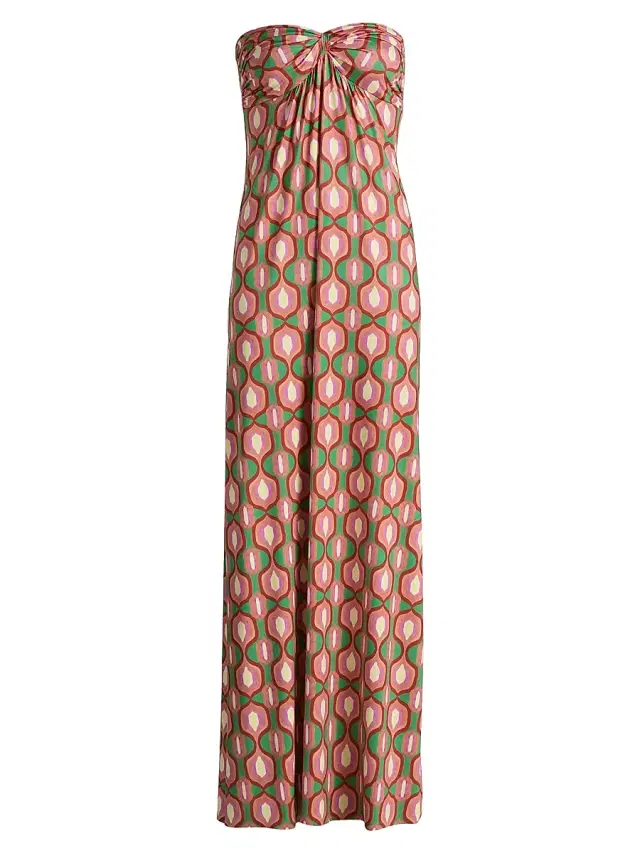 Misa Los Angeles Women's Karine Geometric Strapless Maxi Dress - Geo Sixty Three