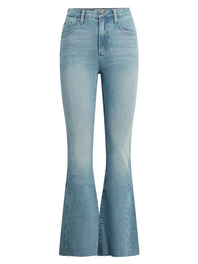 Favorite Daughter Women's The Valentina Stretch-Cotton Flared-Leg High-Rise Jeans - Tulum