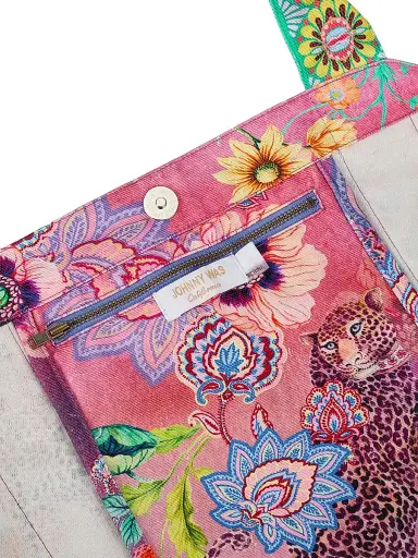 Johnny Was Women's Lilliana Printed Cotton Beach Tote - Lilliana | Thumbnail 4 Johnny Was Women's Lilliana Printed Cotton Beach Tote - Lilliana | Thumbnail 4