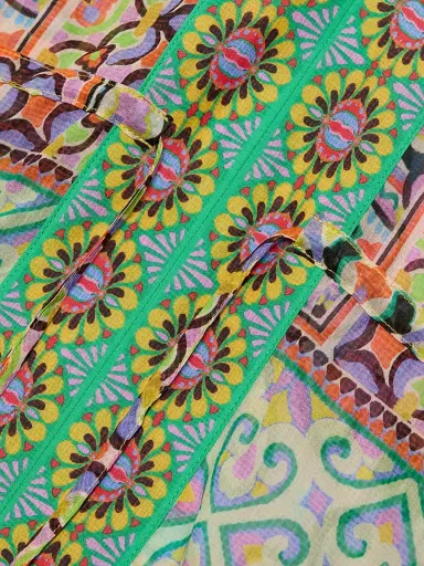Johnny Was Women's Lanthe Print V-Neck Caftan Dress - Lanthe - Size Large | Thumbnail 6 Johnny Was Women's Lanthe Print V-Neck Caftan Dress - Lanthe - Size Large | Thumbnail 6