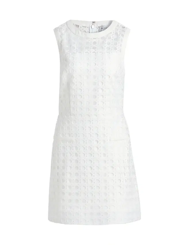 Milly Women's Moira Lattice Lace Minidress - White