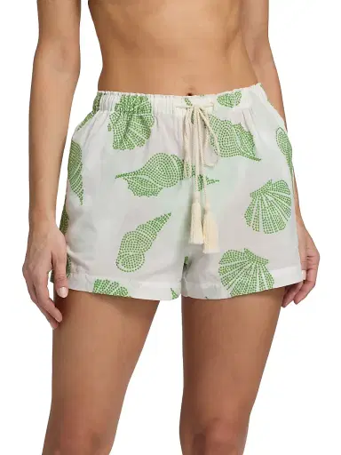 Milly Women's Corrie Embroidered Cotton Cover-Up Shorts - Size Large | Thumbnail 3 Milly Women's Corrie Embroidered Cotton Cover-Up Shorts - Size Large | Thumbnail 3