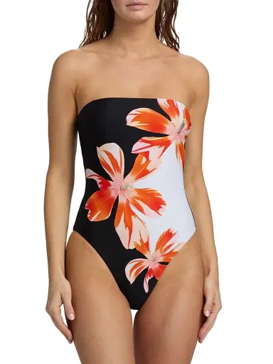 Milly Women's Tropical Flame One-Piece Swimsuit | Thumbnail 3