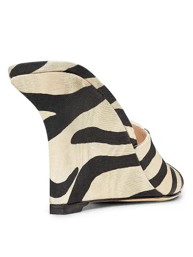 Stuart Weitzman Women's Vinnie 85MM Zebra-Print Mules - Cream Smoke - Size 9.5 | Thumbnail 3 Stuart Weitzman Women's Vinnie 85MM Zebra-Print Mules - Cream Smoke - Size 9.5 | Thumbnail 3