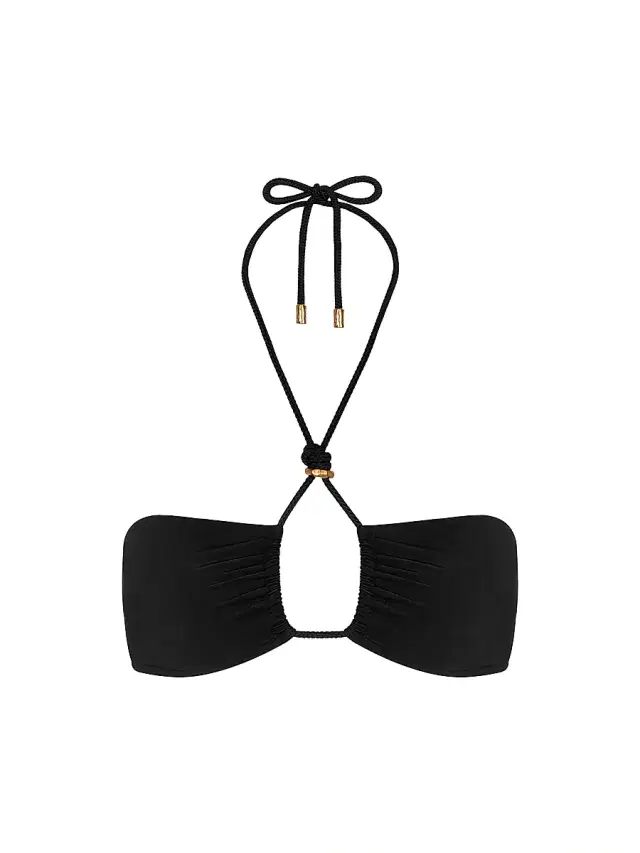 Women's Gal Isa Halter Bikini Top - Black