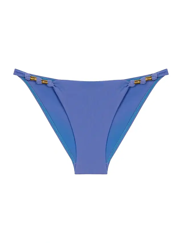 Women's Paula Side Knot Bikini Bottom - Blue