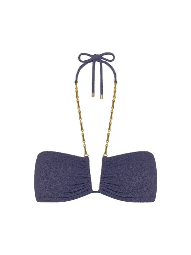 ViX by Paula Hermanny Women's Bell Carol Bikini Top - Blue - Size XL | Thumbnail 1