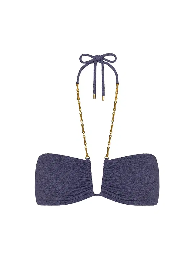 ViX by Paula Hermanny Women's Bell Carol Bikini Top - Blue