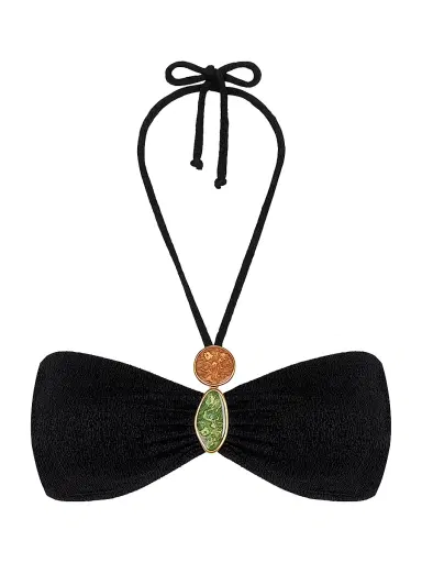 ViX by Paula Hermanny Women's Petra Medallion Bandeau Bikini Top | Thumbnail 1