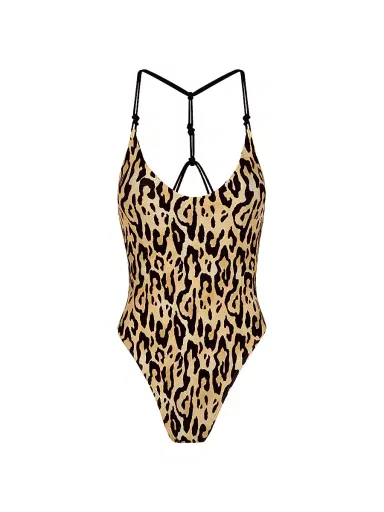 ViX by Paula Hermanny Women's Tyla Leopard-Print Cheeky One-Piece Swimsuit - Size XL | Thumbnail 1 ViX by Paula Hermanny Women's Tyla Leopard-Print Cheeky One-Piece Swimsuit - Size XL | Thumbnail 1