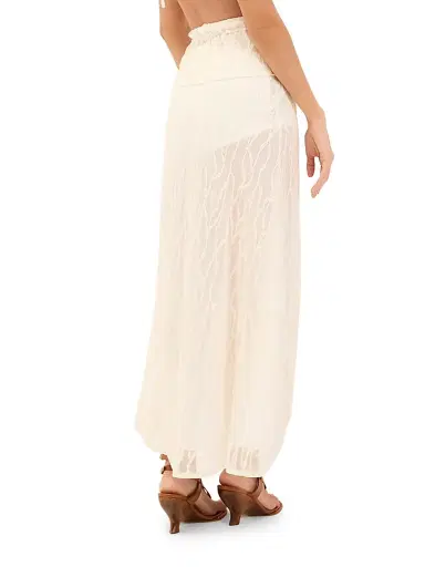 ViX by Paula Hermanny Women's Quinn Embroidered Mesh Maxi Skirt | Thumbnail 3