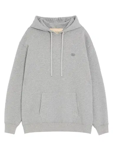 Valentino Garavani Men's Cotton Hoodie with VLogo Embroidery | Thumbnail 1