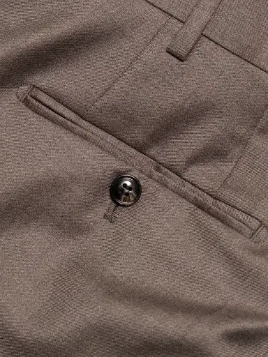 Giorgio Armani Men's Crease-Front Virgin Wool Trousers - Iron - Size 40 | Thumbnail 7