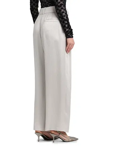 Giorgio Armani Women's Pleasted Mid-Rise Trousers - Antarctica - Size 16 | Thumbnail 5