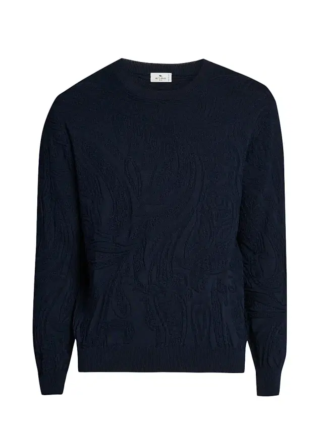 Men's Roma Cotton Crewneck Sweater - Dark Blue