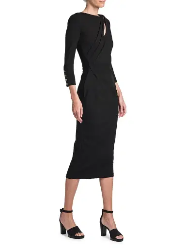 Giorgio Armani Women's Jersey Asymmetric Cut-Out Dress - Nero - Size 14 | Thumbnail 2 Giorgio Armani Women's Jersey Asymmetric Cut-Out Dress - Nero - Size 14 | Thumbnail 2