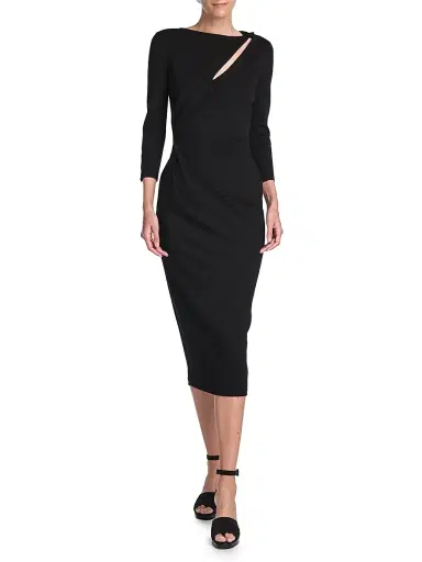 Giorgio Armani Women's Jersey Asymmetric Cut-Out Dress - Nero - Size 14 | Thumbnail 3 Giorgio Armani Women's Jersey Asymmetric Cut-Out Dress - Nero - Size 14 | Thumbnail 3