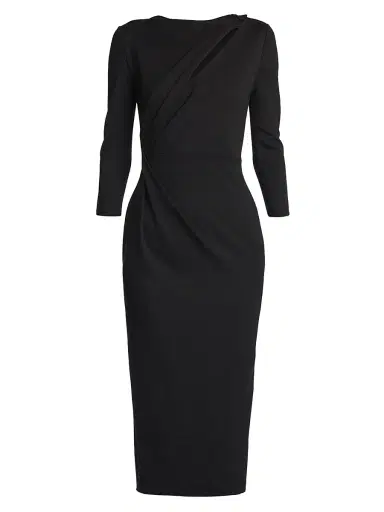 Giorgio Armani Women's Jersey Asymmetric Cut-Out Dress - Nero - Size 14 | Thumbnail 1 Giorgio Armani Women's Jersey Asymmetric Cut-Out Dress - Nero - Size 14 | Thumbnail 1