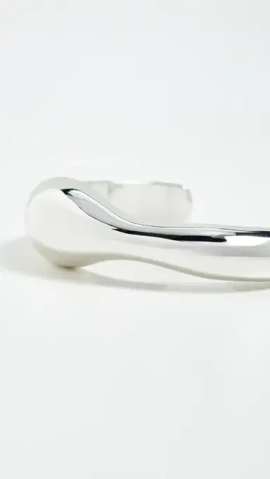 Ettika Liquid Love Cuff Silver One Size | Thumbnail 4