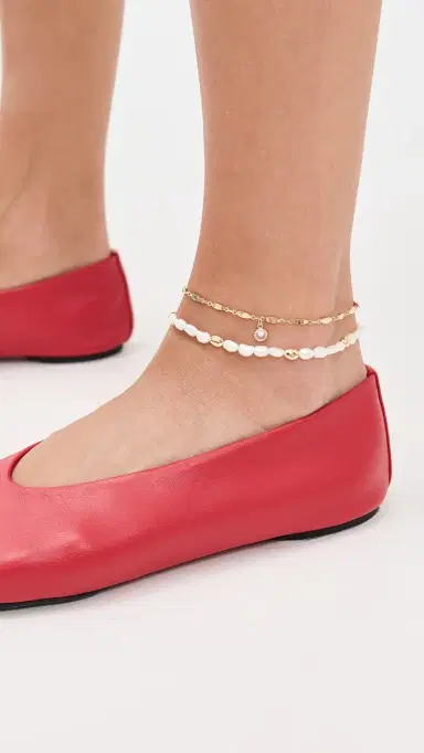 Ettika Day Dreamer 18k Gold Plated Anklet Gold One Size | Thumbnail 3