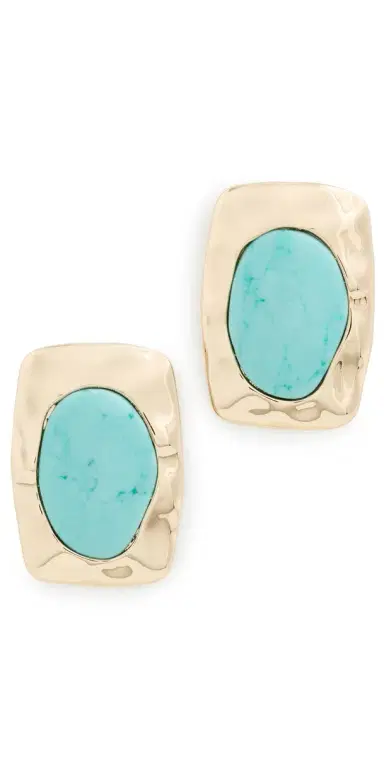 Ettika Hidden Treasure Earrings in Turquoise Turquoise One Size | Thumbnail 1
