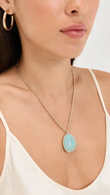 Ettika Amazonite Pendant Necklace Amazonite One Size | Thumbnail 3