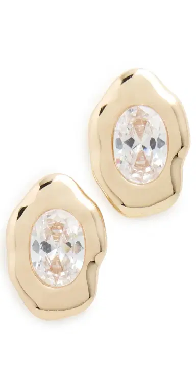 Ettika Molten Glow Crystal Studs Gold One Size | Thumbnail 1 Ettika Molten Glow Crystal Studs Gold One Size | Thumbnail 1