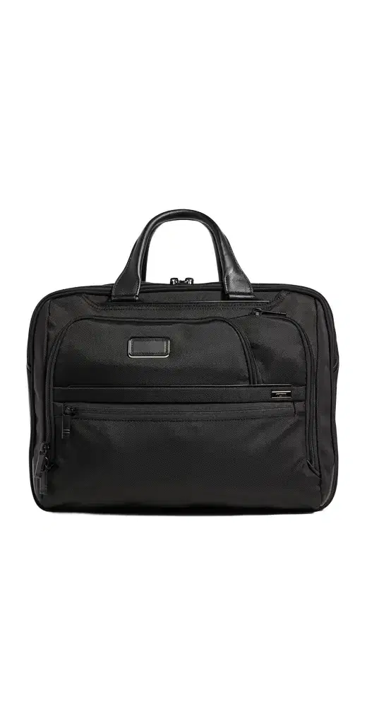 TUMI Medium Expandable Briefcase 15 Black One Size