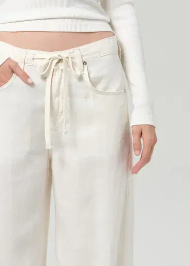Citizens of Humanity Brynn Drawstring Trouser - Vanilla | Thumbnail 3
