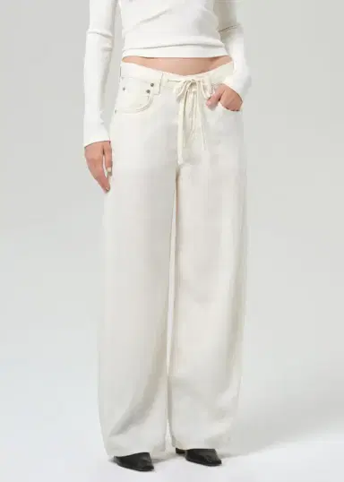 Citizens of Humanity Brynn Drawstring Trouser - Vanilla | Thumbnail 4