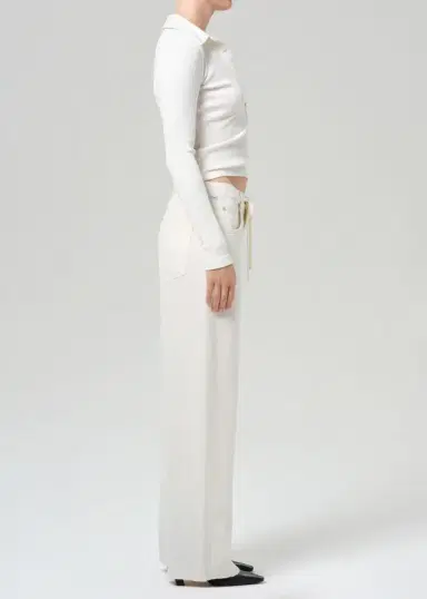 Citizens of Humanity Brynn Drawstring Trouser - Vanilla | Thumbnail 5