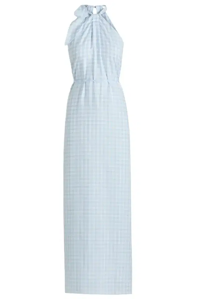 Scanlan Theodore Tie Neck Dress - Blue White