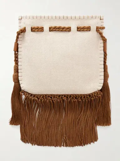 Valentino Garavani Nellcôte Alice Sequin-embellished Brass Logo Drawstring Bag | Thumbnail 4 Valentino Garavani Nellcôte Alice Sequin-embellished Brass Logo Drawstring Bag | Thumbnail 4