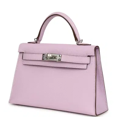 HERMÈS Hermes Kelly Sellier 20 Guimauve Epsom Palladium Hardware | Thumbnail 5