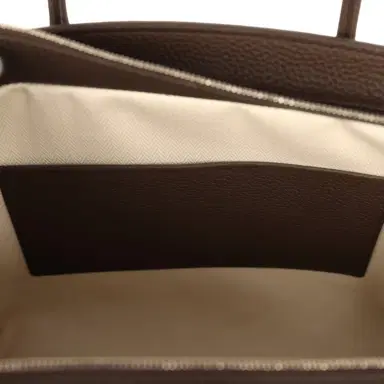 The Row The Row Marlo 12 Tote Bag Deep Brown Calfskin Silver Hardware | Thumbnail 12 The Row The Row Marlo 12 Tote Bag Deep Brown Calfskin Silver Hardware | Thumbnail 12