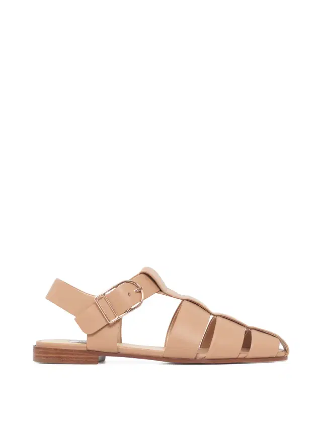 Gabriela Hearst Lynn Nappa Leather Flat Sandals