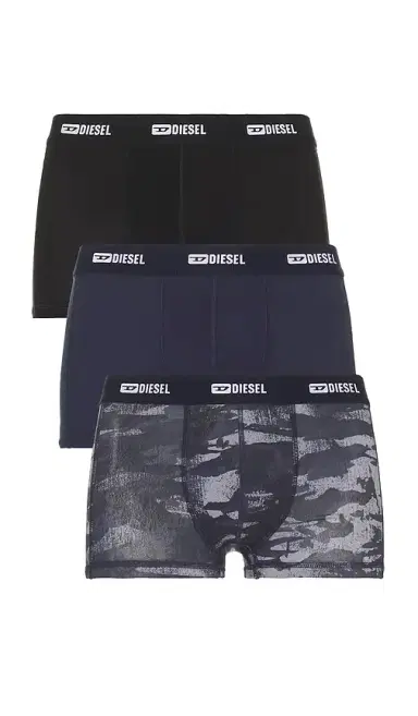 Diesel 3-Pack Boxer Briefs Plain And Camo | Thumbnail 4