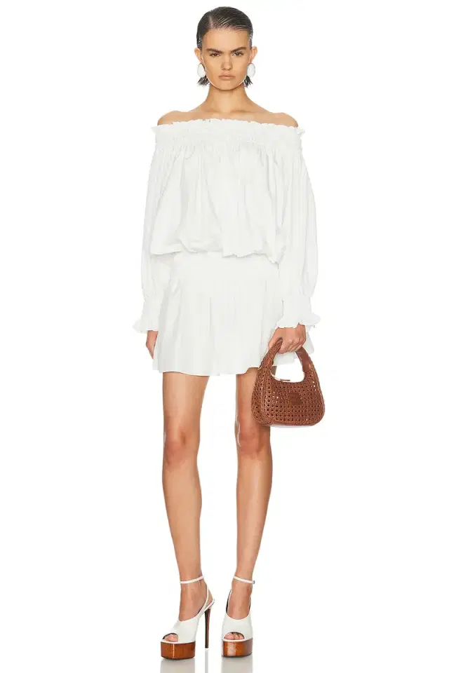 Long Sleeve Peasant Mini Dress
