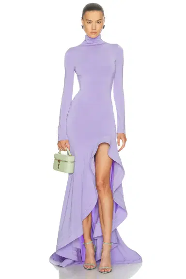 Stella McCartney Crepe Jersey Frill Cocktail Dress | Thumbnail 1 Stella McCartney Crepe Jersey Frill Cocktail Dress | Thumbnail 1
