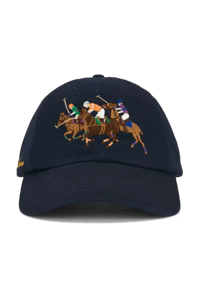 Large Polo Players Embroidered Sport Cap