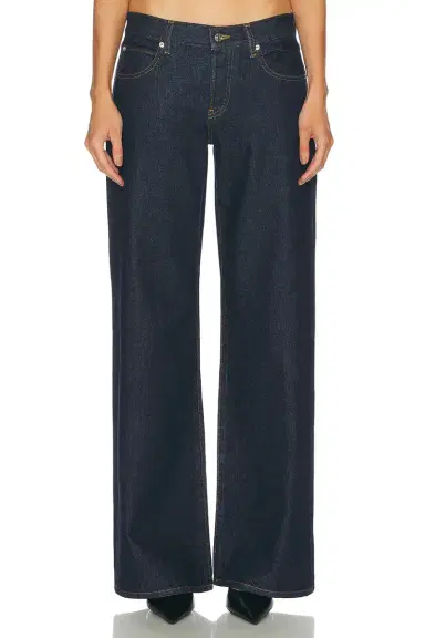 Frame x Alexandra Leclerc The Leo Low Rise Baggy Jean | Thumbnail 1 Frame x Alexandra Leclerc The Leo Low Rise Baggy Jean | Thumbnail 1