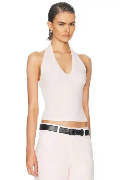 ENZA COSTA Cotton Rib U Halter Top | Thumbnail 2