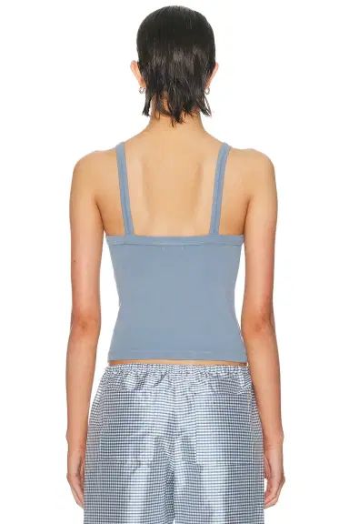 DONNI. The Baby Rib Square Neck Tank Top | Thumbnail 3