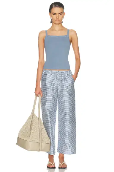 DONNI. The Baby Rib Square Neck Tank Top | Thumbnail 4