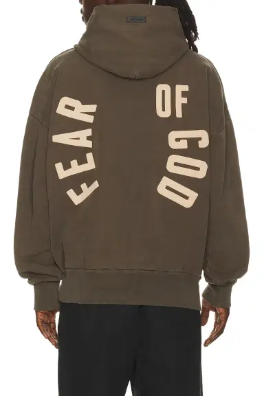 Fear of god Brushed Fleece Fear Of God Classic Fit Pocket Hoodie | Thumbnail 2 Fear of god Brushed Fleece Fear Of God Classic Fit Pocket Hoodie | Thumbnail 2