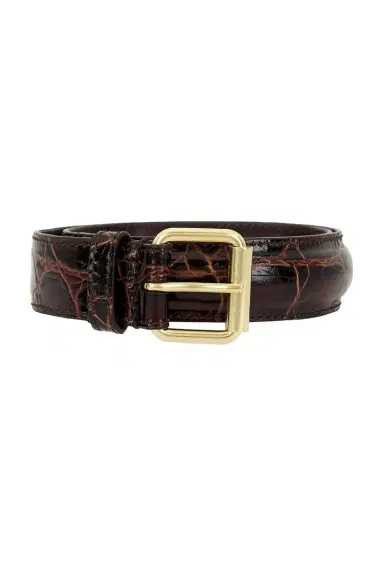 Dries Van Noten Printed Croc Belt | Thumbnail 3